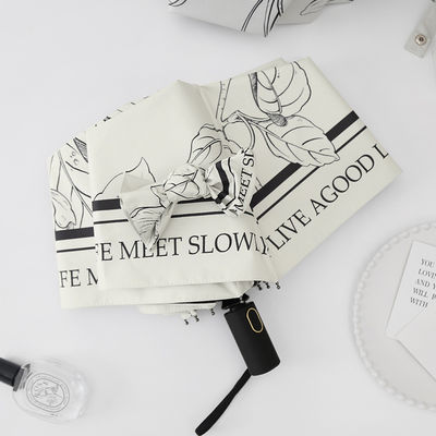 두 가지 기능 여성용 프랑스 우산 자동 접는 자외선 차단제 및 비 보호