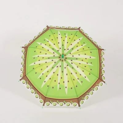 곡선 손잡이 직선 과일 인쇄 어린이 우산 어린이 선물을위한 창의적 디자인