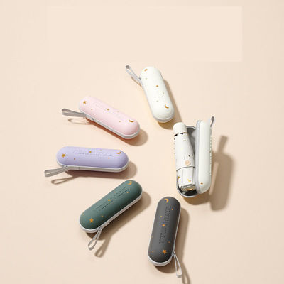 여성용 휴대용 소형 5중복 우산 모형 비와 태양으로부터 보호