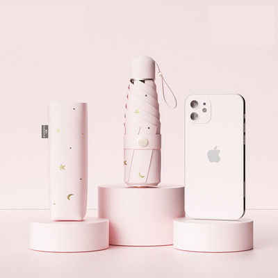 자외선 보호 여성 비와 햇빛 두 개의 자외선 비닐 우산 수동 제어