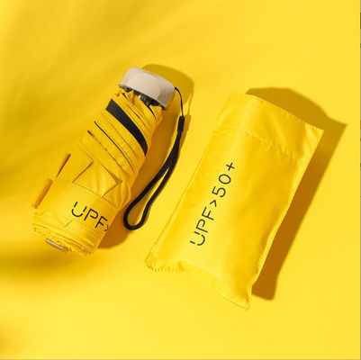 5 겹 자외선 우산 사용자 지정 로고 비닐 휴대용 수동 제어 UV 보호