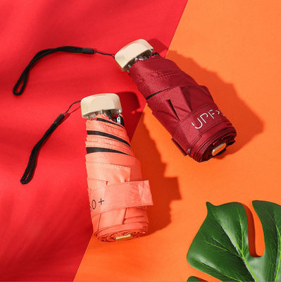 5 겹 자외선 우산 사용자 지정 로고 비닐 휴대용 수동 제어 UV 보호