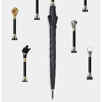 일본 동물 머리 검은색 크리에이티브 인격체용 맞춤형 직립 바 우산