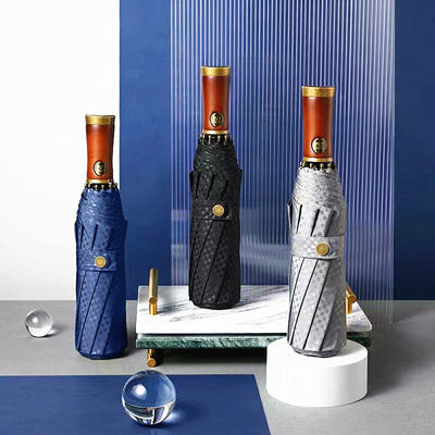 사용자 지정 로고 광고 우산 이중 바람 막아 한 클릭으로 열고 여행 친화적