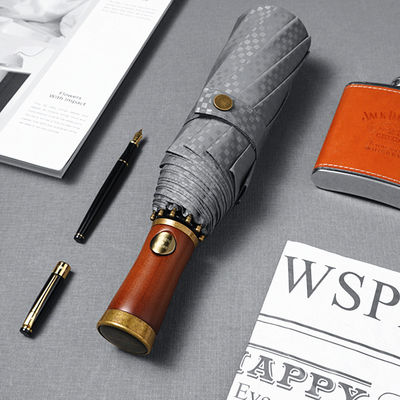 사용자 지정 로고 광고 우산 이중 바람 막아 한 클릭으로 열고 여행 친화적