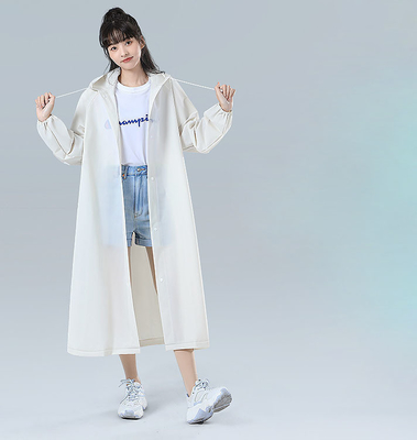 휴대용 레인코트 여행용 패션 긴 폰초 일반 크기와 단색