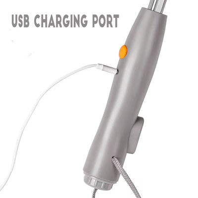 USB 충전기와 사용자 지정 로고로 여행 필수 자외선 보호 자동 개방 우산