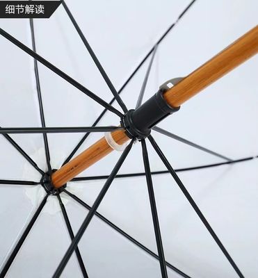 스페인의 맞춤형 색상 우산, 긴 유리섬유 프레임과 나무 손잡이