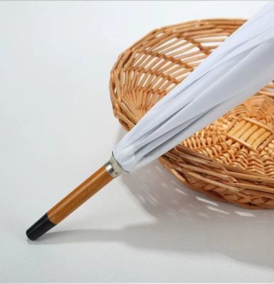 스페인의 맞춤형 색상 우산, 긴 유리섬유 프레임과 나무 손잡이