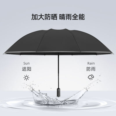 바람과 비 보호 를 위한 큰 삼중 유리 섬유 프레임 역 우산