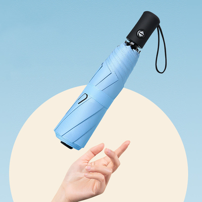 커스터마이즈 크리에이티브 솔리드 컬러 휴대용 접는 우산
