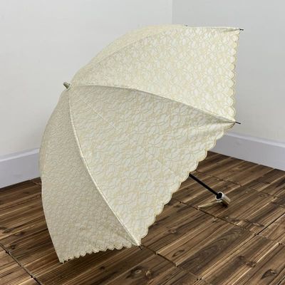 여행 기회 단순 분홍색 두 번 접힌 수직 우산 가볍고 실용적