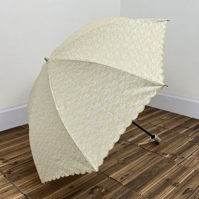 여행 기회 단순 분홍색 두 번 접힌 수직 우산 가볍고 실용적