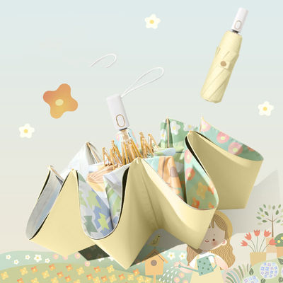 미니멀리즘 디자인 스타일 우산 자동 이중층 태양 우산 자외선 보호