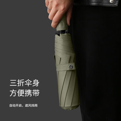 190T 나일론 직물 3중 접기 우산