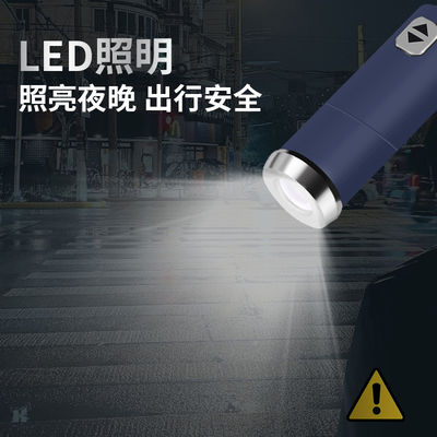 여행 광고 사용자 지정 로고 인쇄 LED 우산 자동 오픈 미니멀리즘 디자인